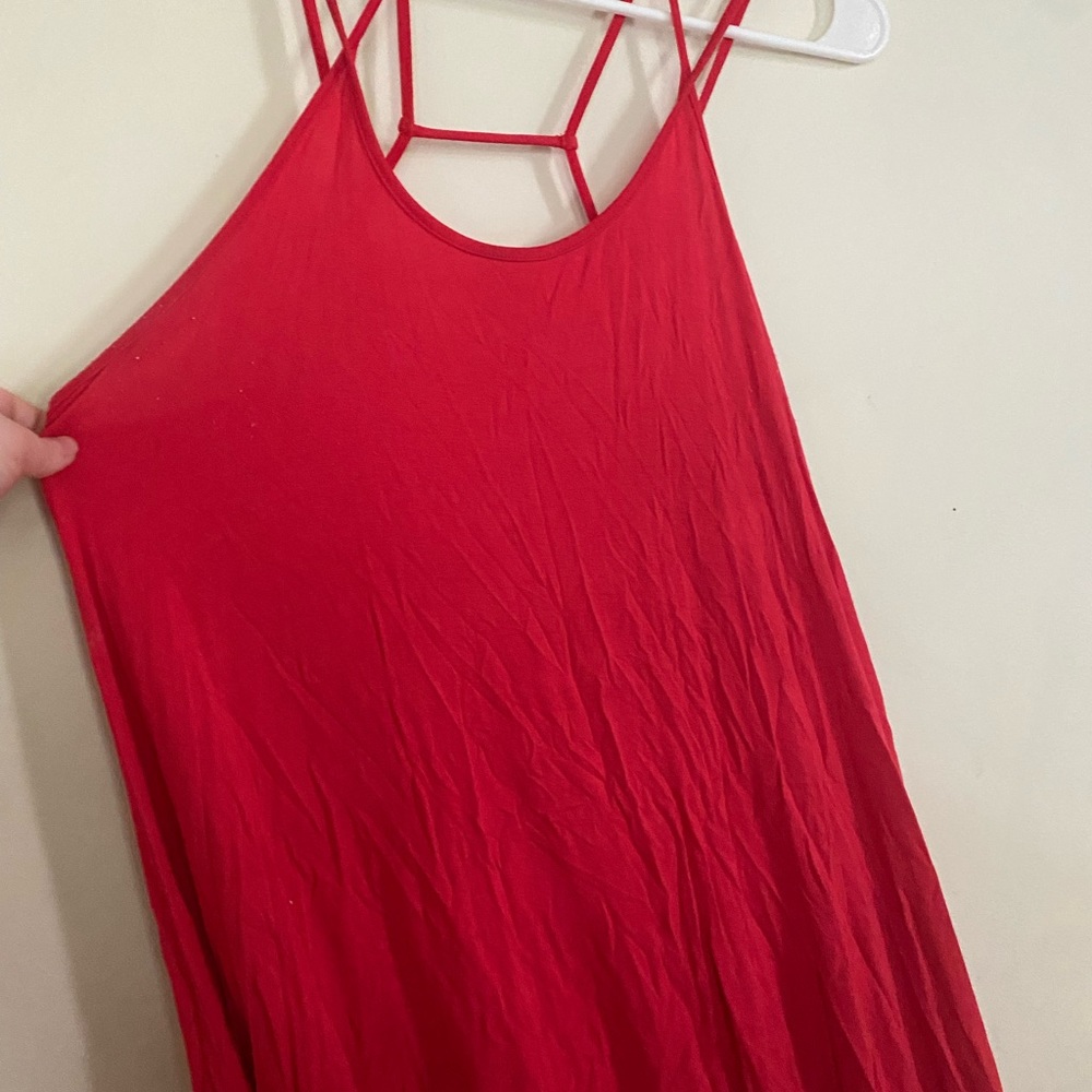 Red shift dress - Picture 2 of 5